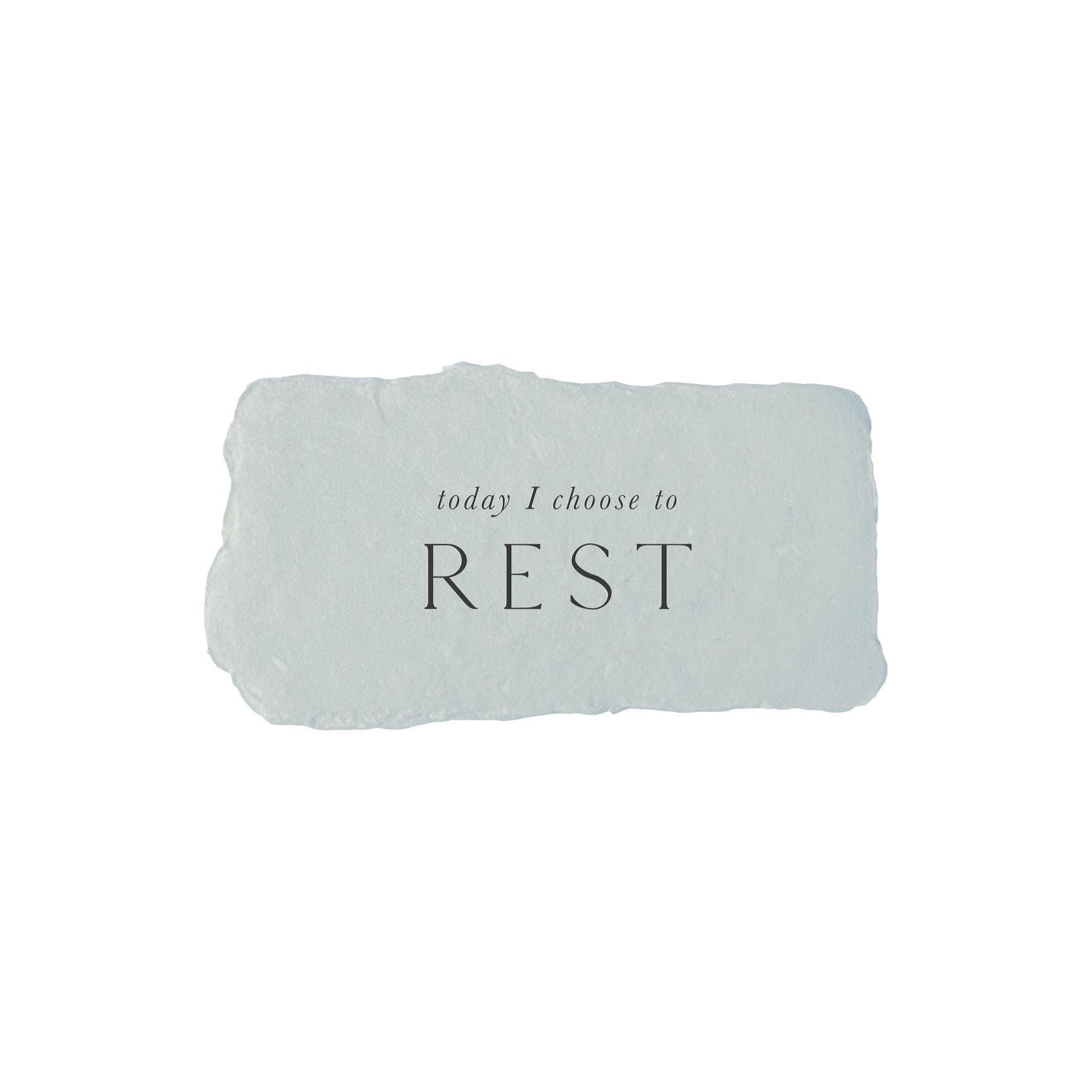 farmette - Wholesale Encouragement Card - today I choose rest intention card