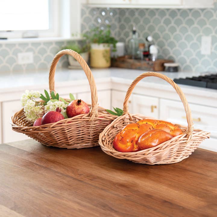 Col House Designs - Wholesale Basket - 2/Set - Natural Willow Flower Gathering Baskets