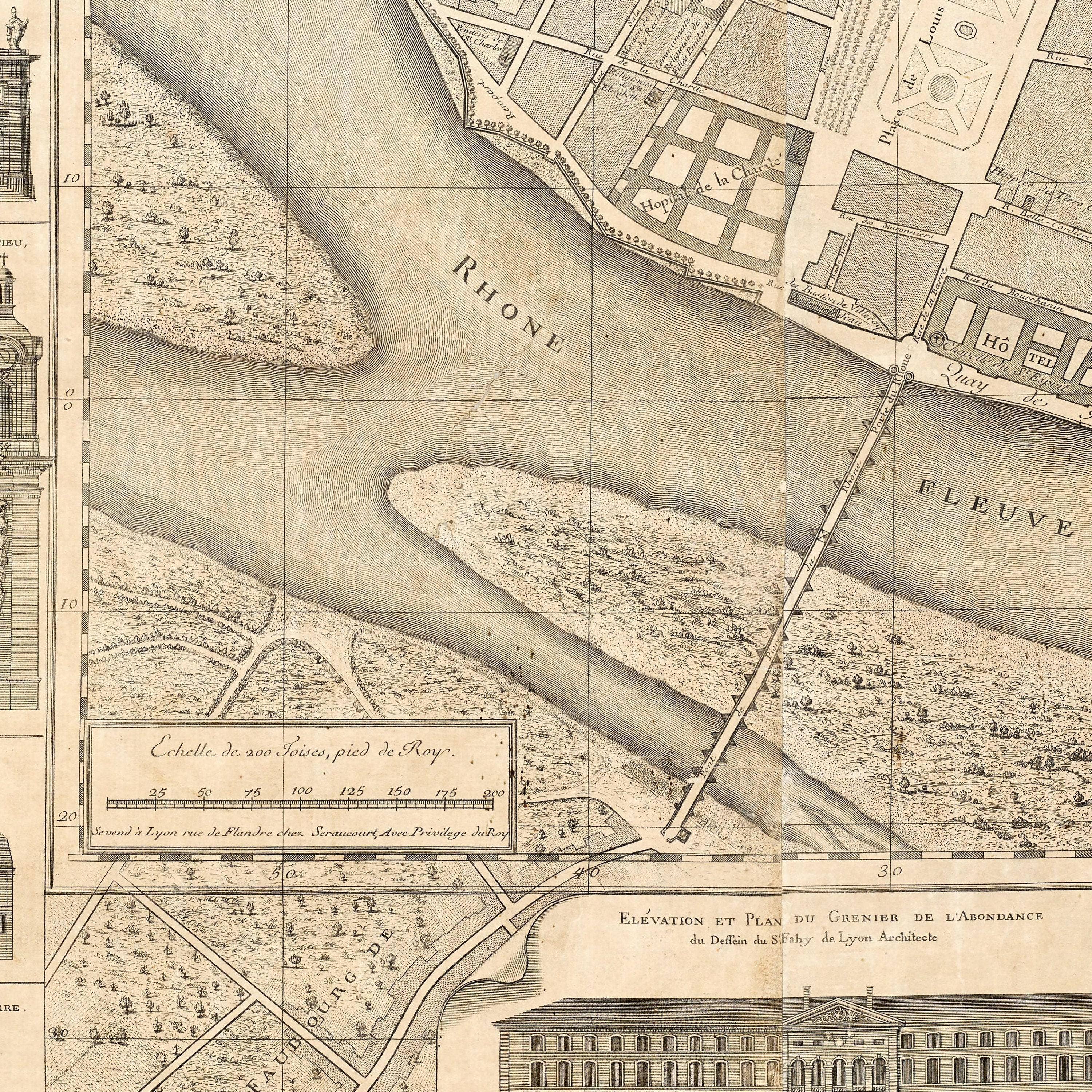 OldCityPrints - Old Maps and Posters – wholesale Art print – Old Map of Lyon France 1740 Vintage Map of Lyon | Vintage Map Wall Art Print3