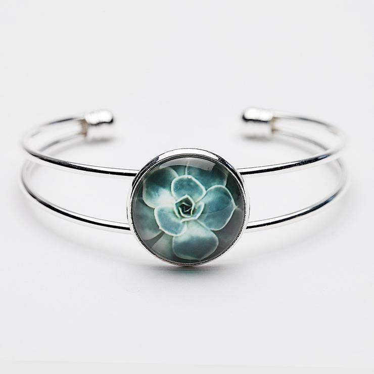 Nancy Reid Carr – wholesale Manschettarmband – Nature Armband Bangle - Saftiga Grön0
