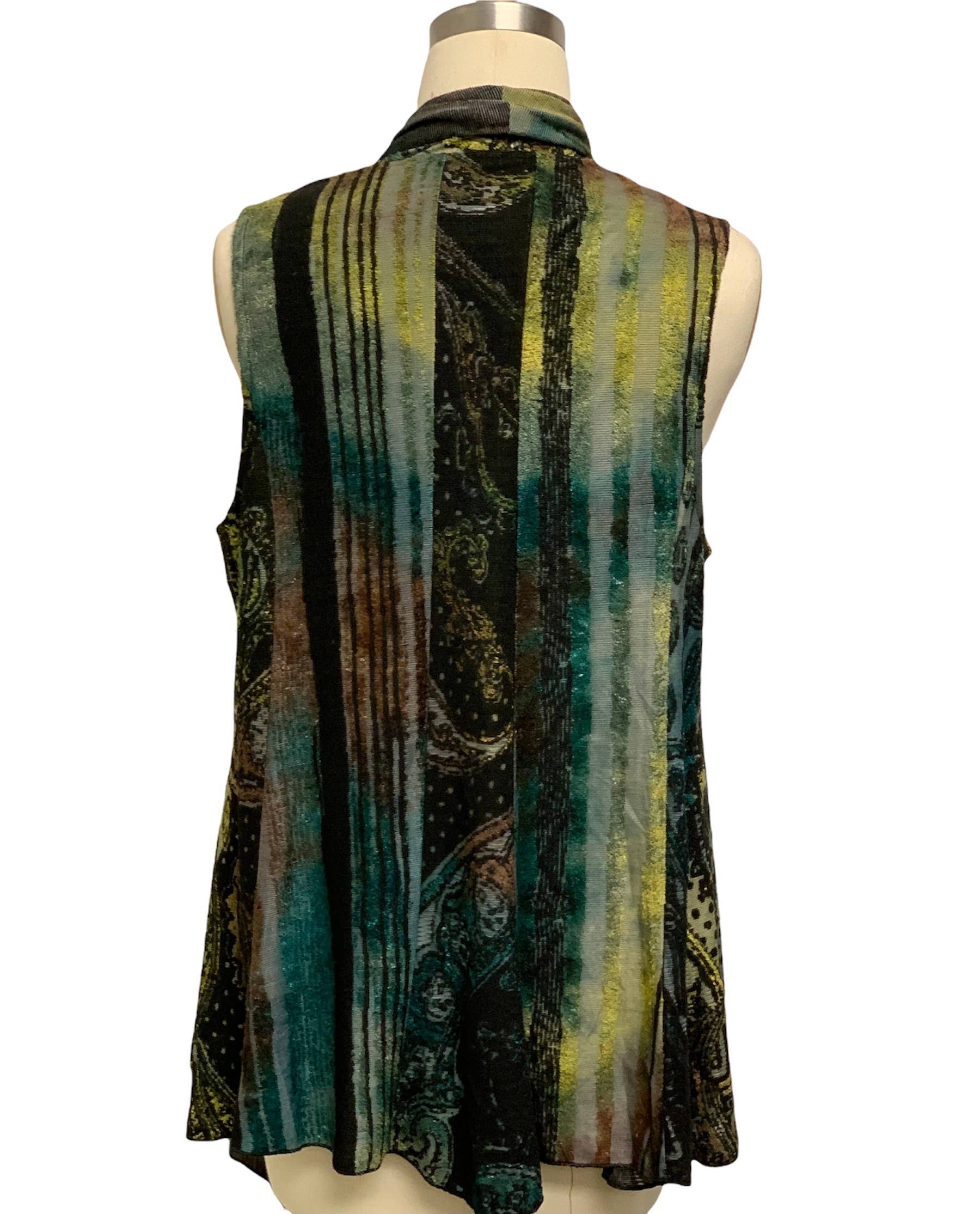 Kamana – wholesale Kimono – Women's – Jungle Safari Leopard Open Front Kimono Vest KV81501