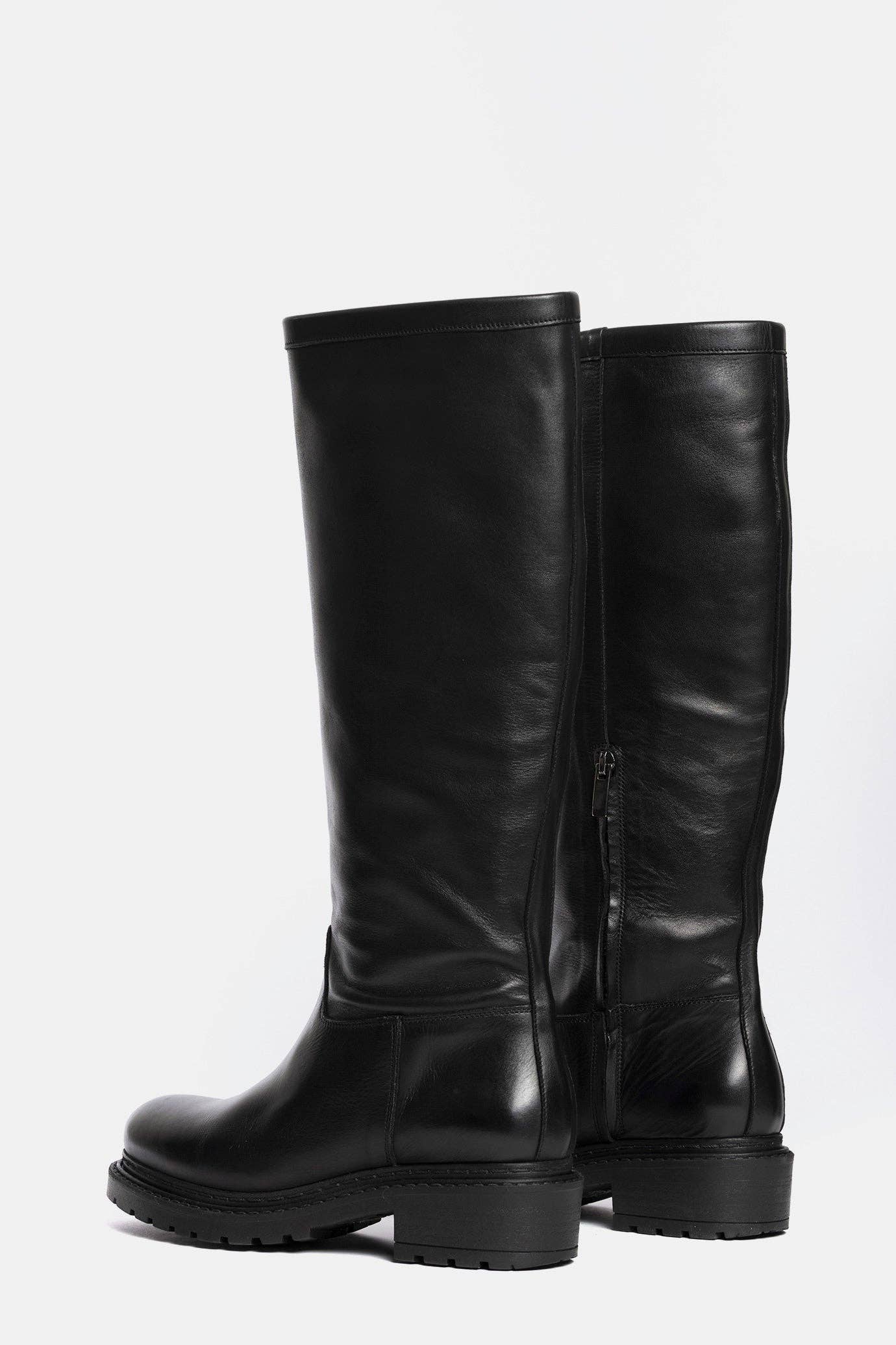 METISSE - Wholesale Boots - Women's - Biker in black calfskin MA6723