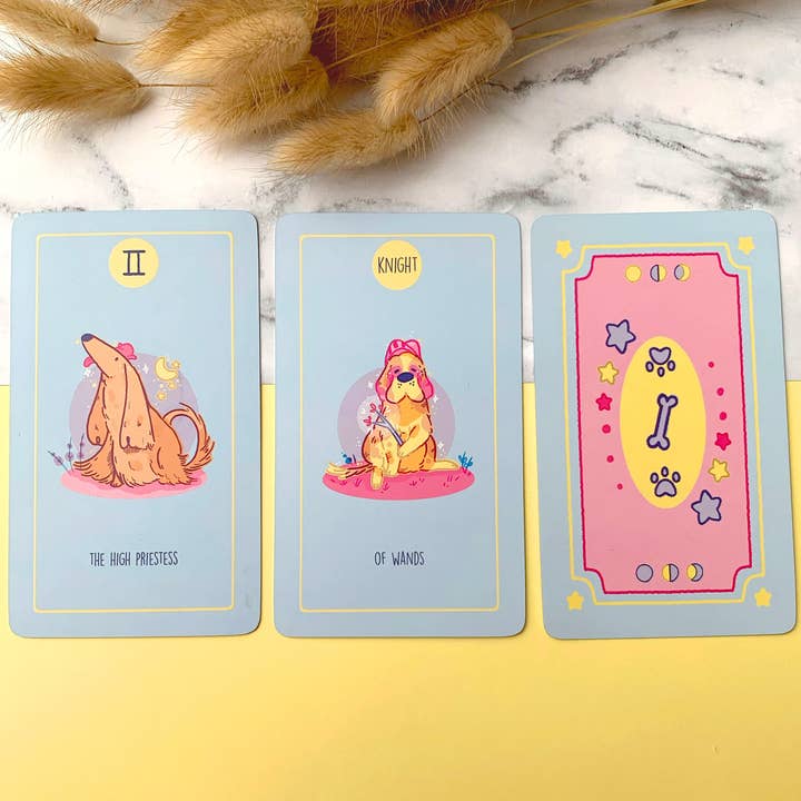 Melonsquare Studios – Engroshandel Tarotkort – Godt hundetarotsæt | Tarotkort | Oracle-kort