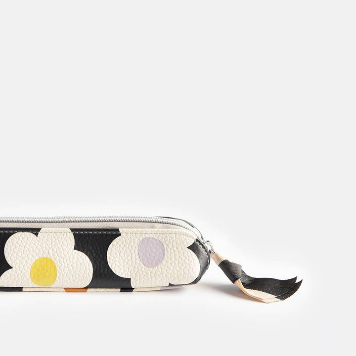 Caroline Gardner – wholesale Pencil case/pouch – Multi Flower Charcoal Pencil Case1