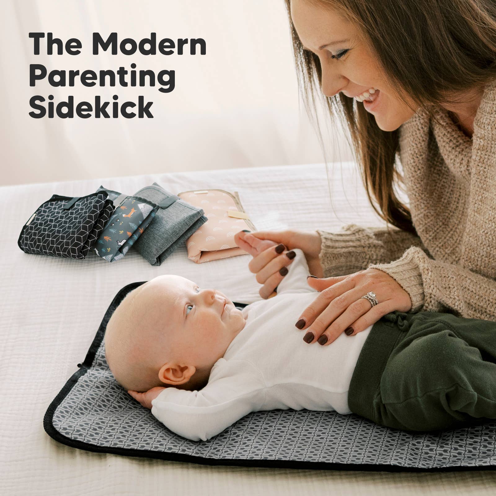 Sort Geo Swift bærbar puslepude til baby, ble skiftemåtte for engroshandel på Faire8