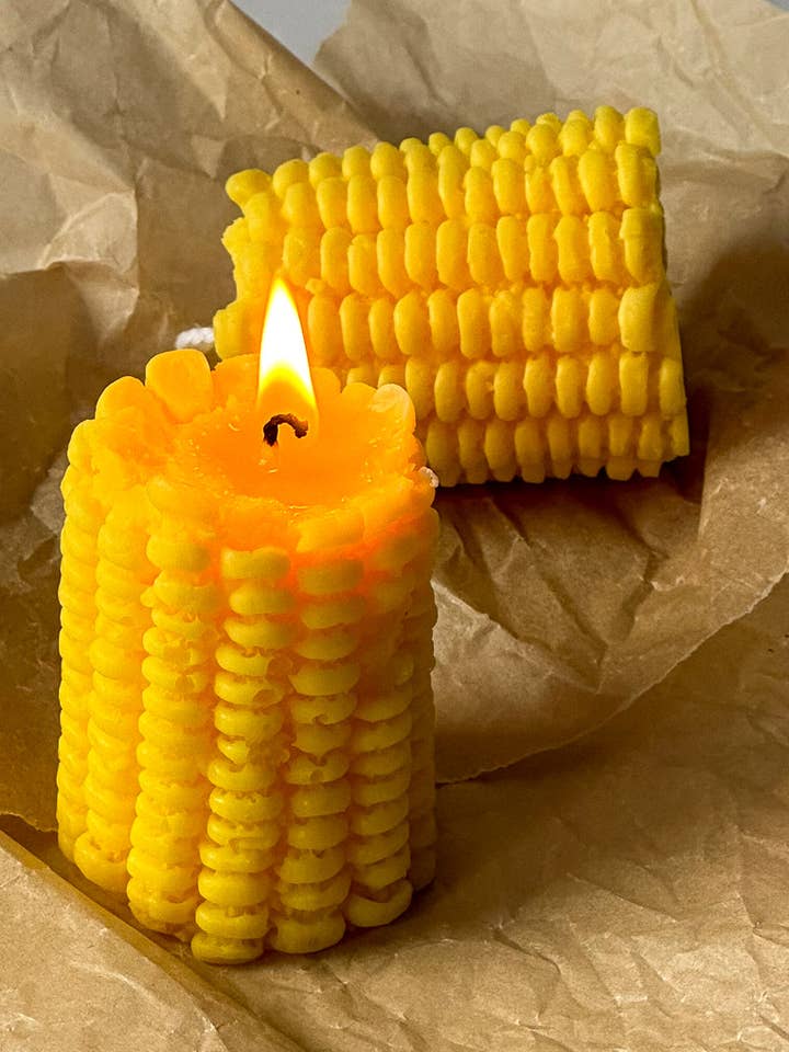 Corn-Shaped Candle | Handmade Decorative Soy Wax Candle for wholesale by Gokican