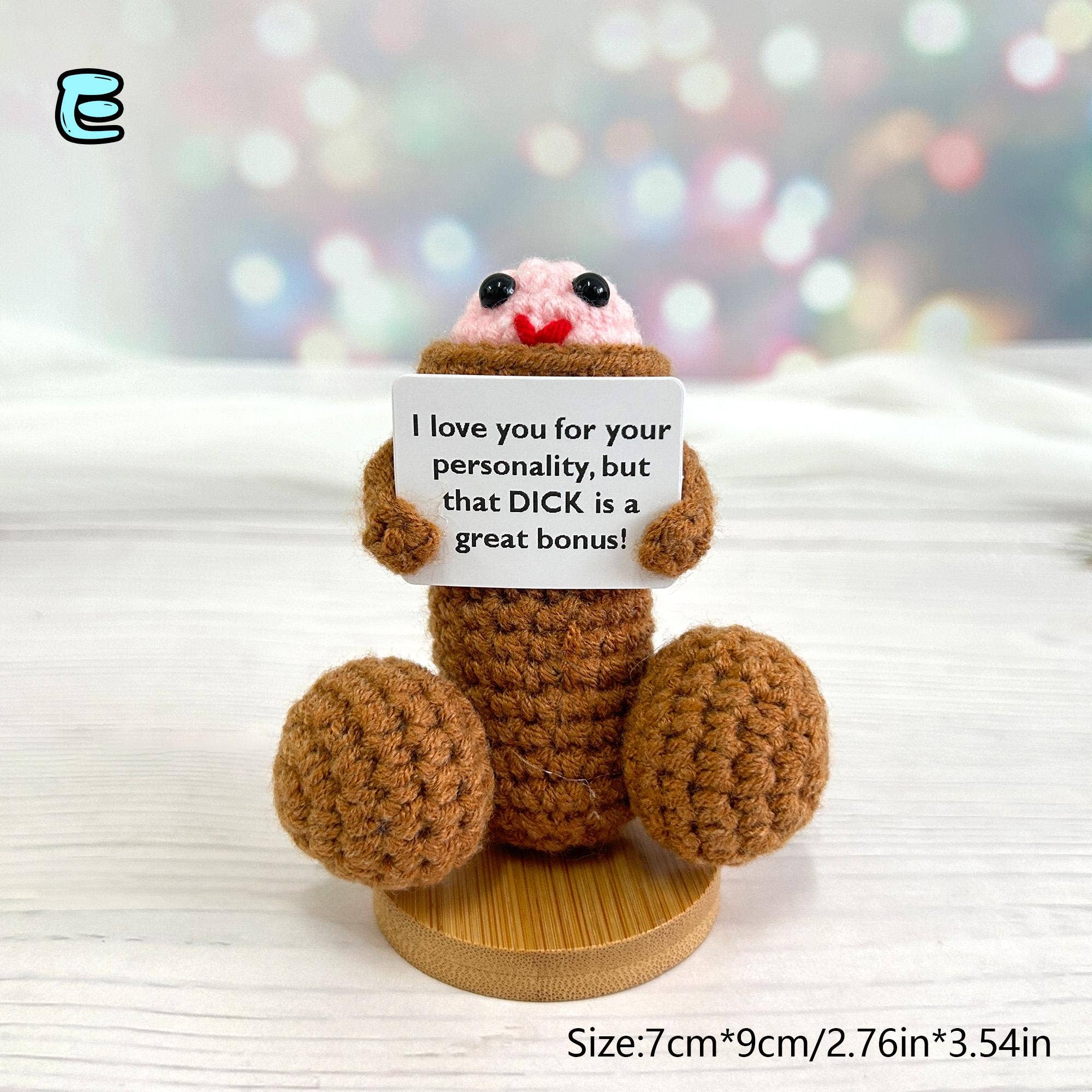 TOMOPOD LLC - Vente Peluche – enfant et bébé - Humour de Crochet Gag Cadeau Mature, Petit Ami Amigurumi au Crochet7