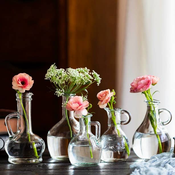 Glass Bud Vase with Handle, Mini Glass Flower Pot, Clear and other Purchase Wholesale mini glass vases. Free Returns & Net 60 Terms on Faire trending on Faire.