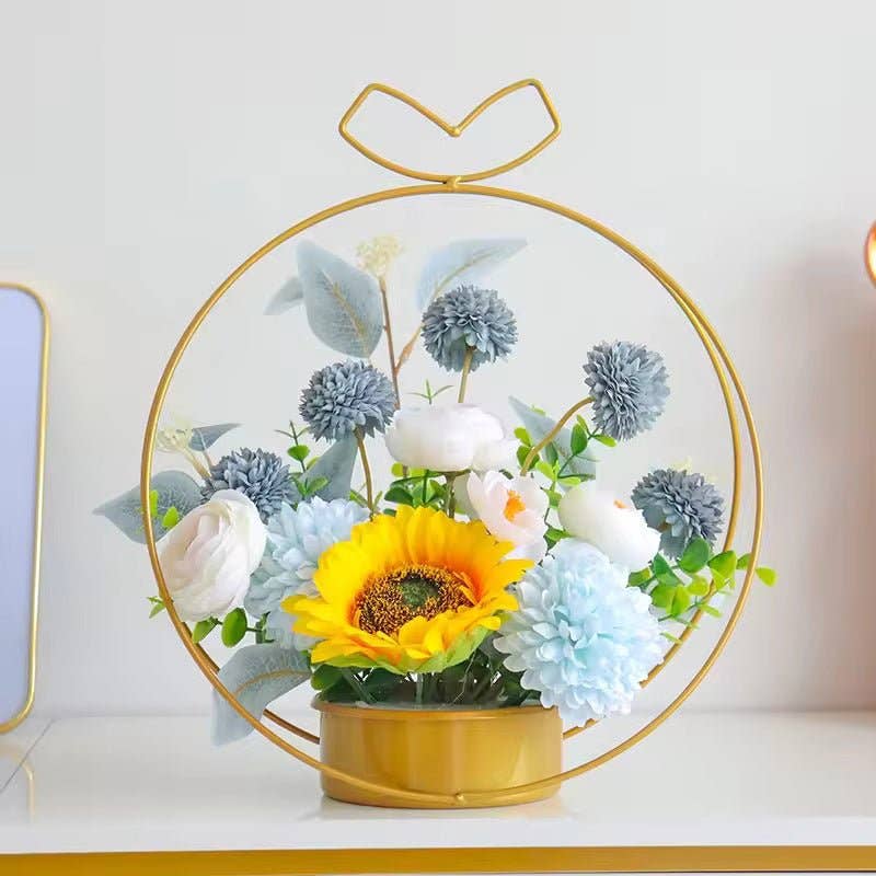 Elegant Design Supply - Vendita all'ingrosso Vasi - Vaso di Fiori Metallico Nordico per Centrotavola1