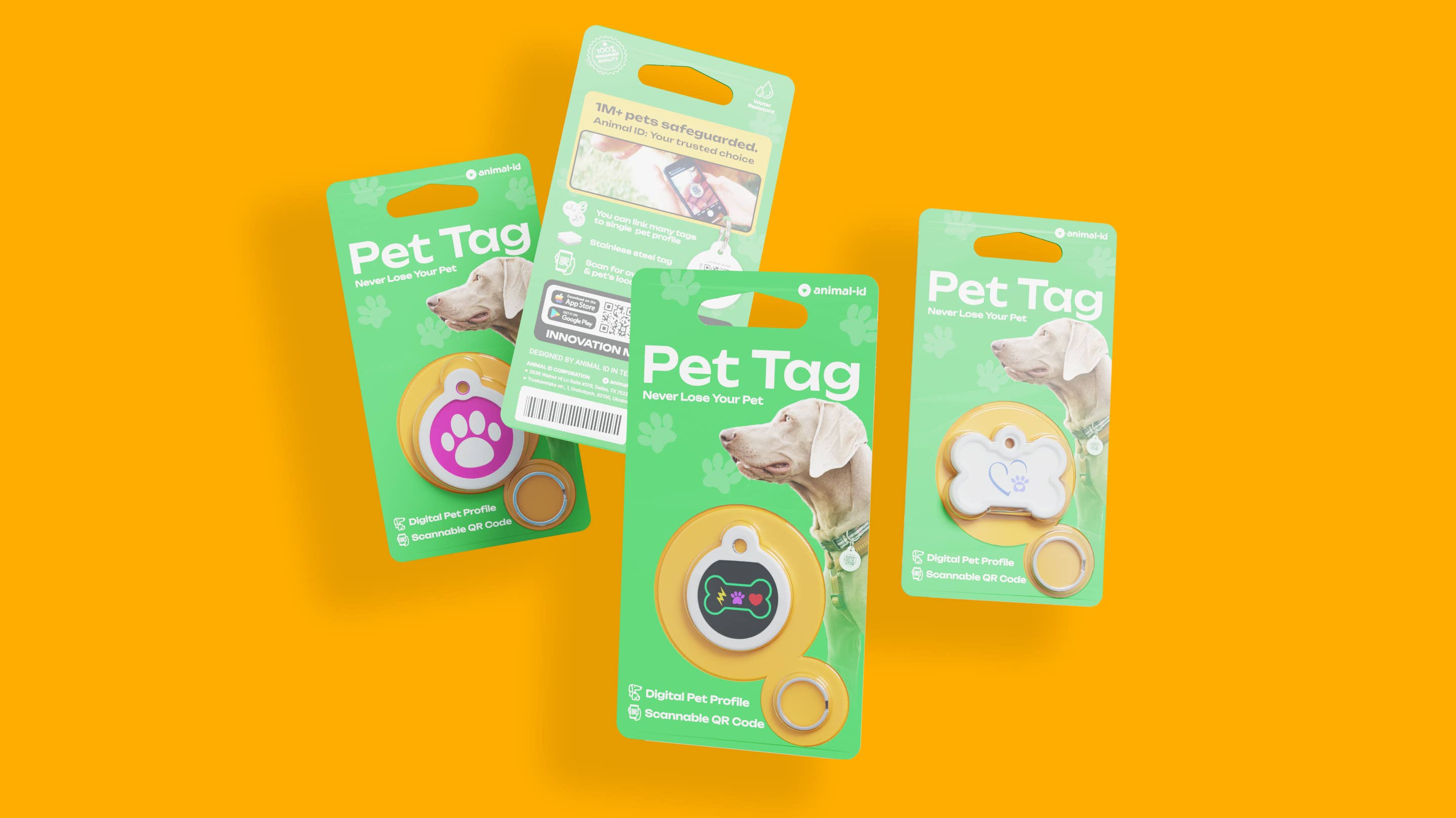 Animal ID - Wholesale Pet Identification Tag - Cat/Dog - Personalized Dog Id Tag For Collar Silent Pet Tags Cat Tag8