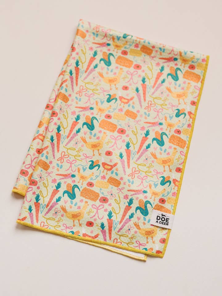 Farm Fresh Waffle Towel for wholesale by Doe A Deer