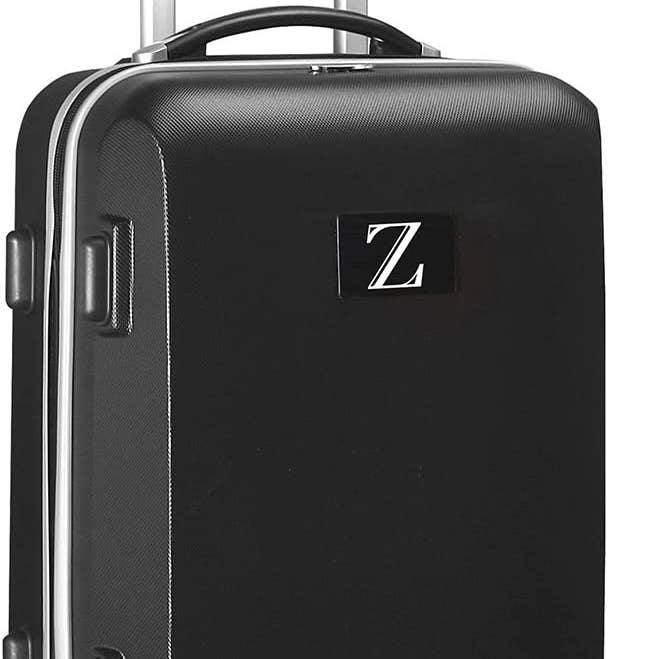 Personalized 21" Carry-On Hardcase Spinner, Letter Z for wholesale by Mojo Licensing