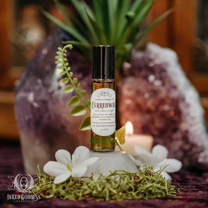 Cerridwen Goddess Perfume Oil for Magick and Inspiration for wholesale by Inked Goddess Creations