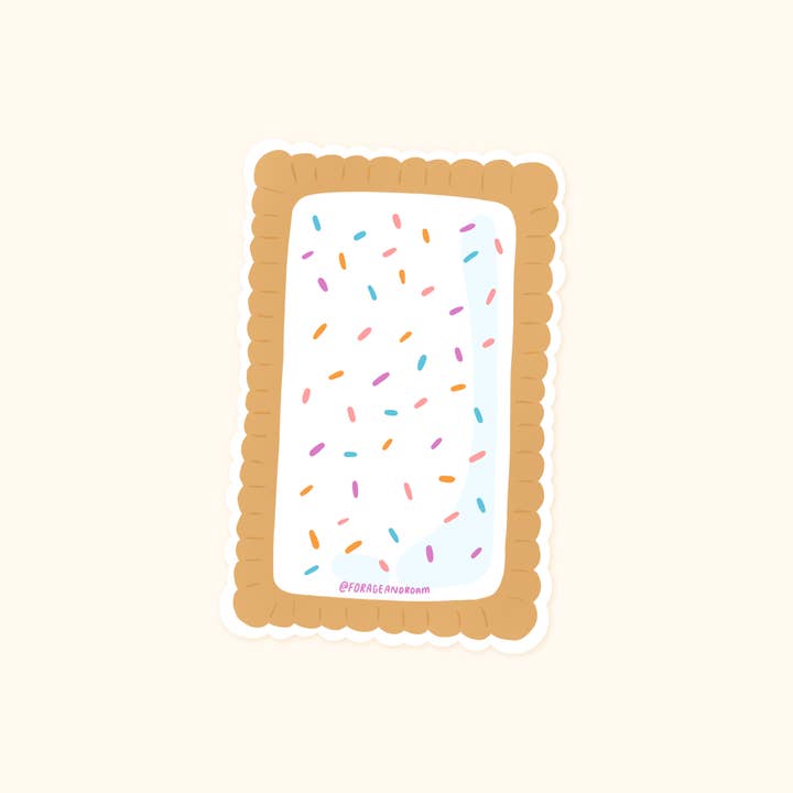 Forage and Roam Design Co., LLC - Wholesale Sticker - Poptart Sticker1