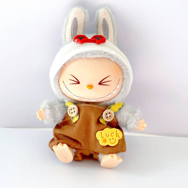 Auraquise - Wholesale Doll - Kids - 17cm Doll Overall & Headwear Outfit Changeable Costume2