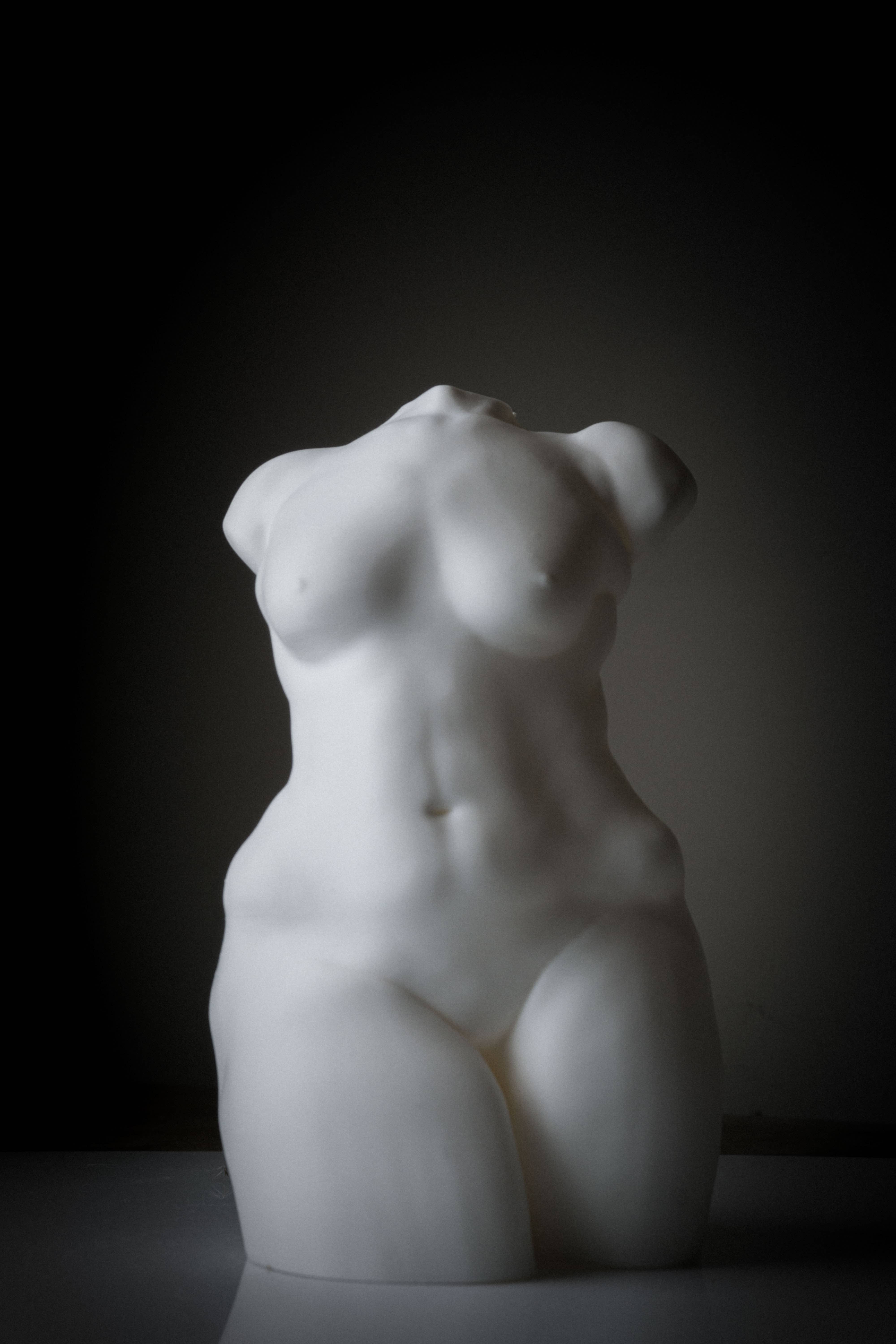 alterly – Engroshandel Vase – Kurvet Kvinde Figur Vase, Kvinde Krop - 3D Trykt, Hvid1