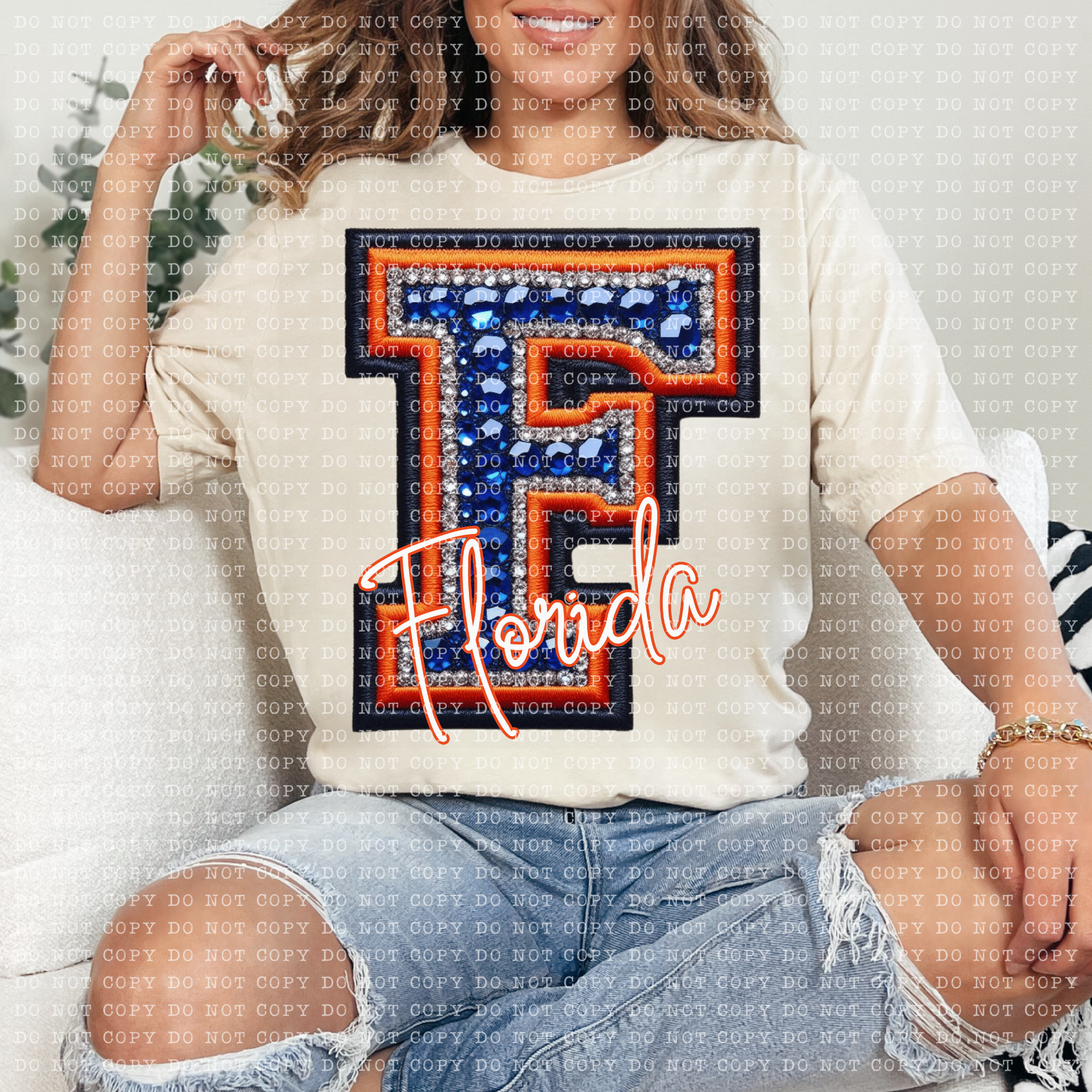 K and M Designs – wholesale Sublimatöverföring – Florida Bejeweled State DTF-överföring0