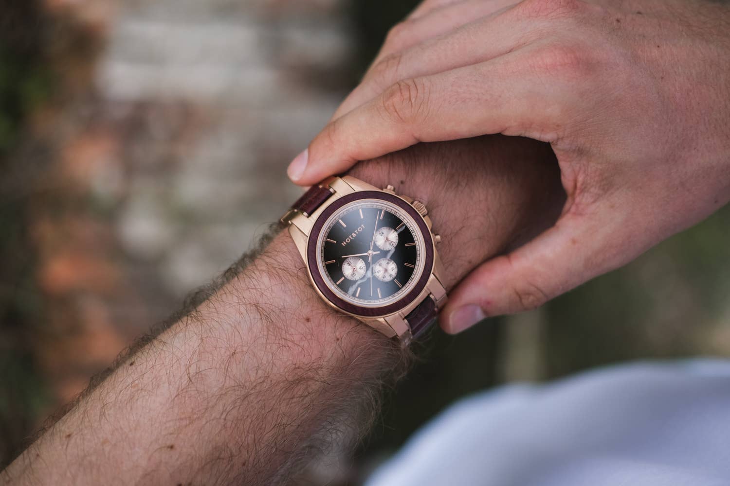 HOT&TOT - Wholesale Wrist Watch - Men's - ROYAL PELTOGYNE | Wood watch for men | Marble | Sustainable1