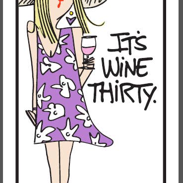 It's Wine Thirty Dish Towel for wholesale by FREEHEART