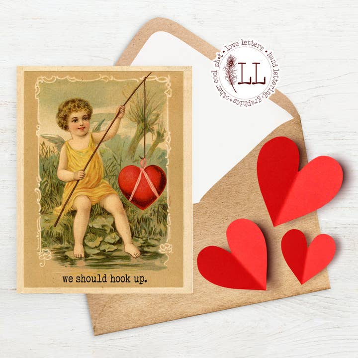 DÍA DE SAN VALENTÍN: tarjeta "Deberíamos quedar" | vintage para venta al por mayor de Love Letters