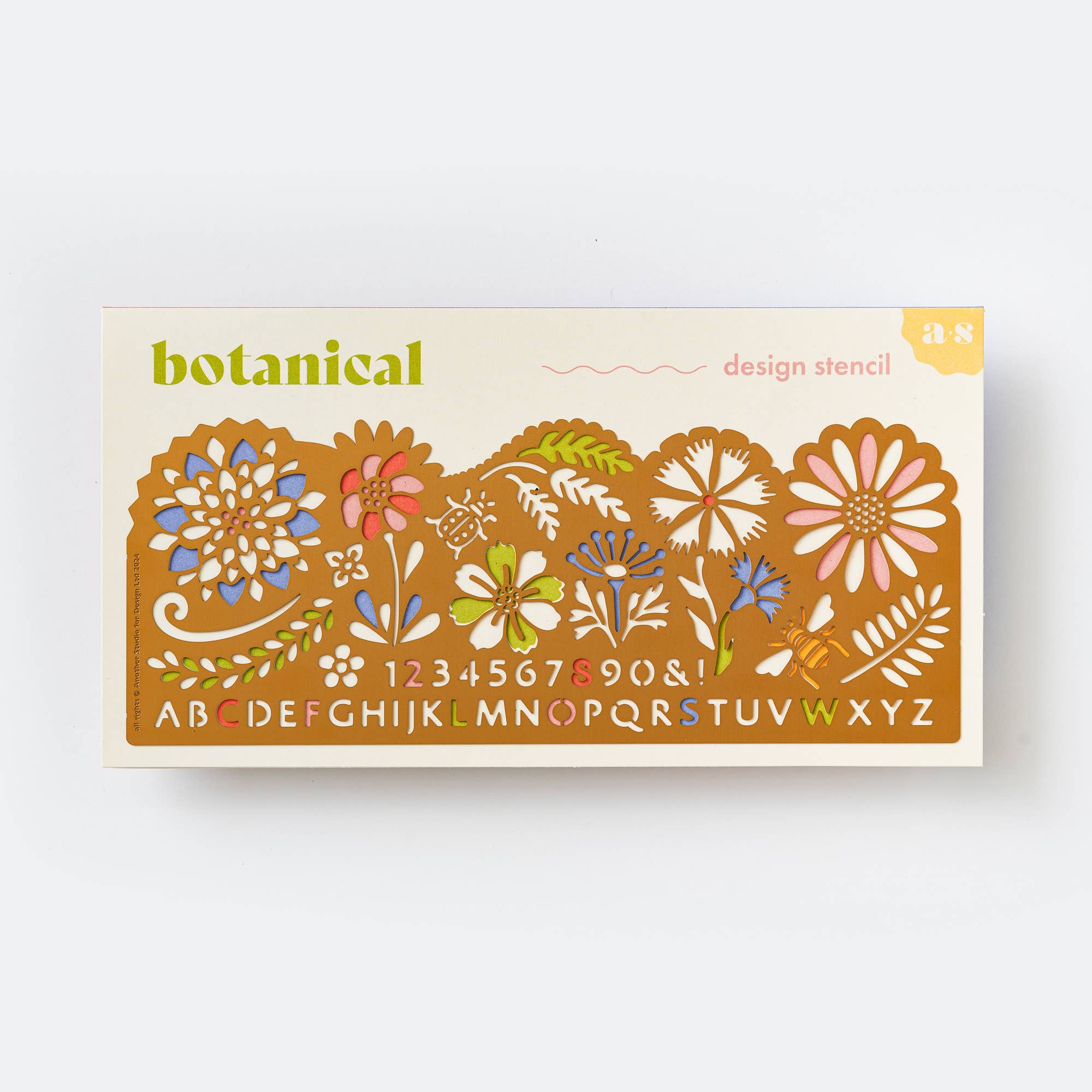 Another Studio UK – wholesale Stencil/craft die – Botanical Drawing Stencil, Arts And Journaling In Brass3
