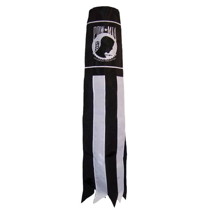 POW/MIA 40" Windsock for wholesale by In the Breeze, LLC.
