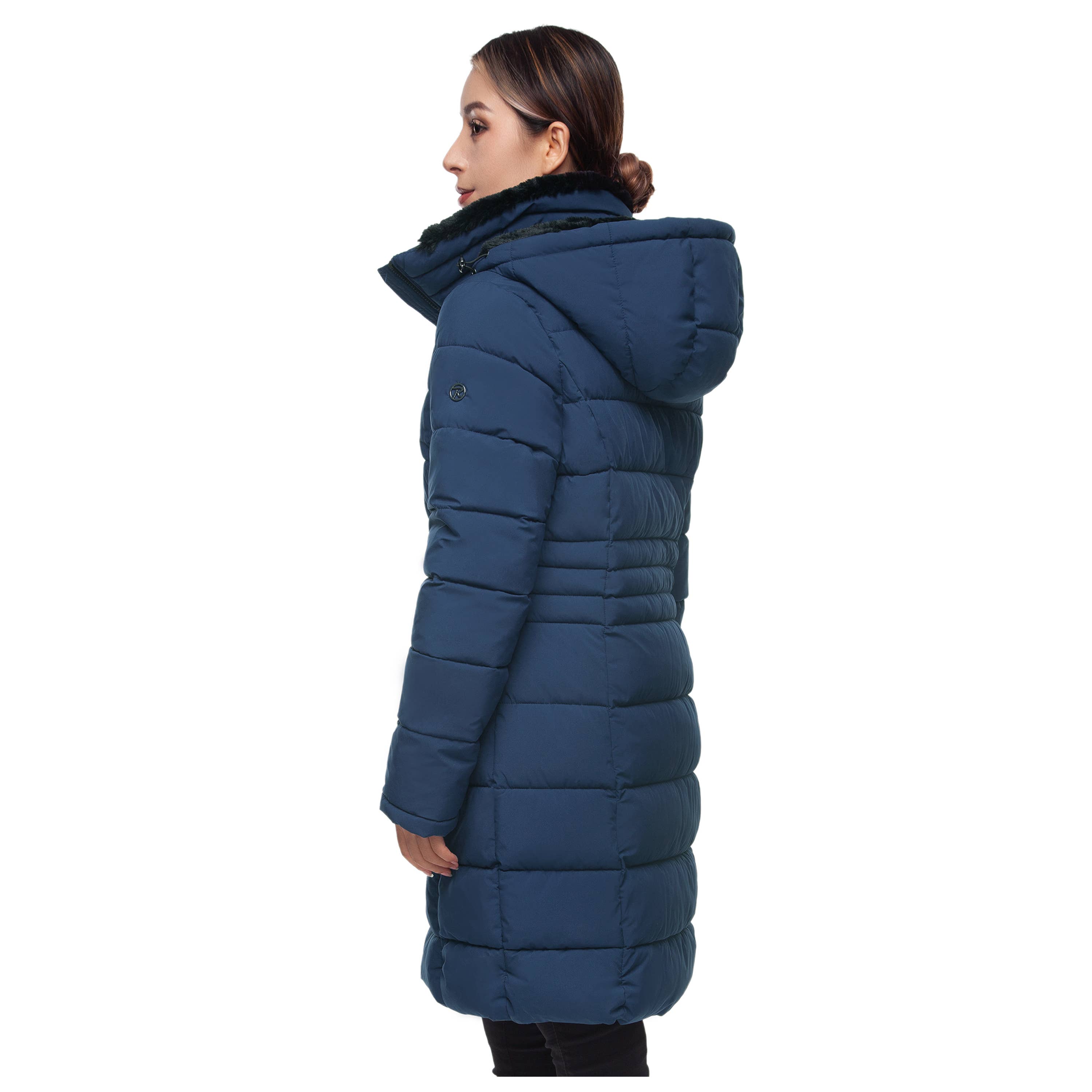 Rokka & Rolla - Wholesale Coat - Women's - Women's Heavy Long Winter Coat Parka Jacket5