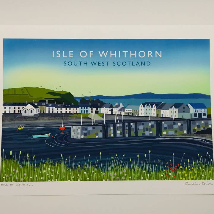 Galloway Arts - Wholesale Art Print - Isle of Whithorn Scottish Travel Poster | Scottish Landscape | Wall Art | Made in Scotland | Quality Giclee Art Print signed by the Artist7