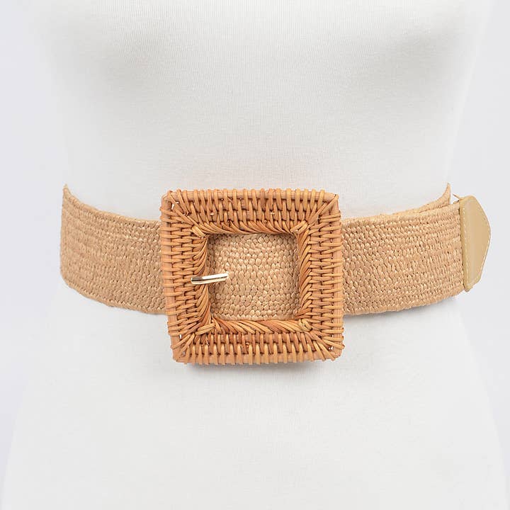 Elastic Twine Buckle Belt for wholesale by 3AM BY H&D ACCESSORIES