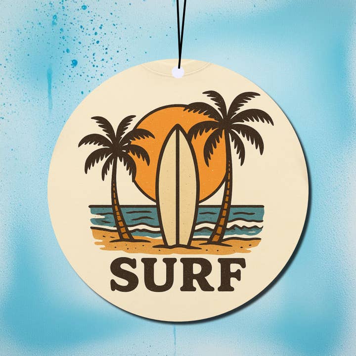 Surf - Decorazione da appendere per auto 70 mm per la vendita all'ingrosso da parte di frostedgrey