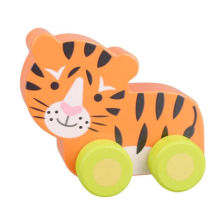 Tiger First Wooden Push Toy for wholesale by Orange Tree Toys