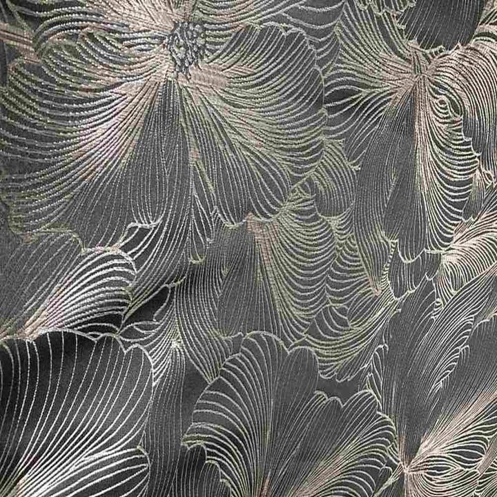 Grå Delhi Metallic Blom Jacquard Duk – Anpassad Storlek Bröllop & Heminredning Linne för wholesale av The Tablecloth Store