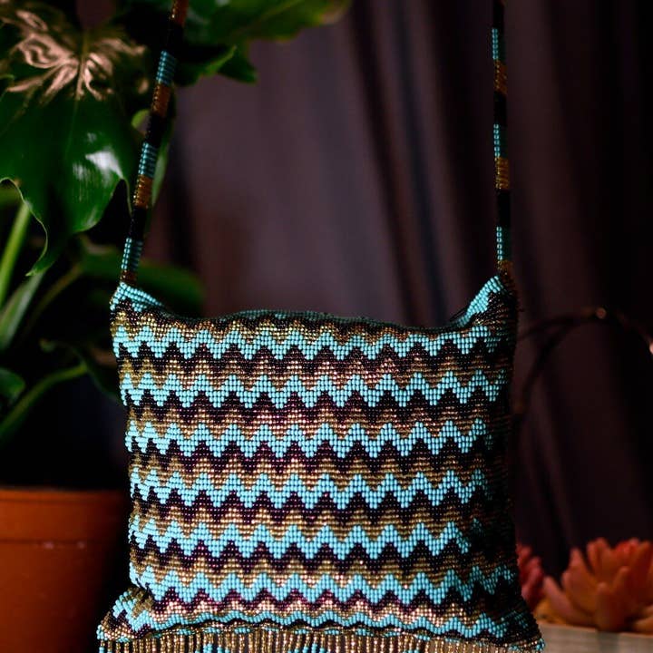 Efeito Ondulação - Bolsa Nativa com Padrão em Ziguezague por atacado de Mother Sierra