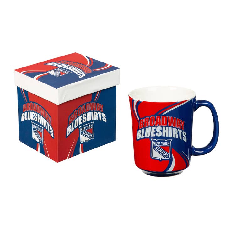 Evergreen Enterprises - Wholesale Coffee Mug - New York Rangers, 14oz Ceramic Cup of Awesome with Matching