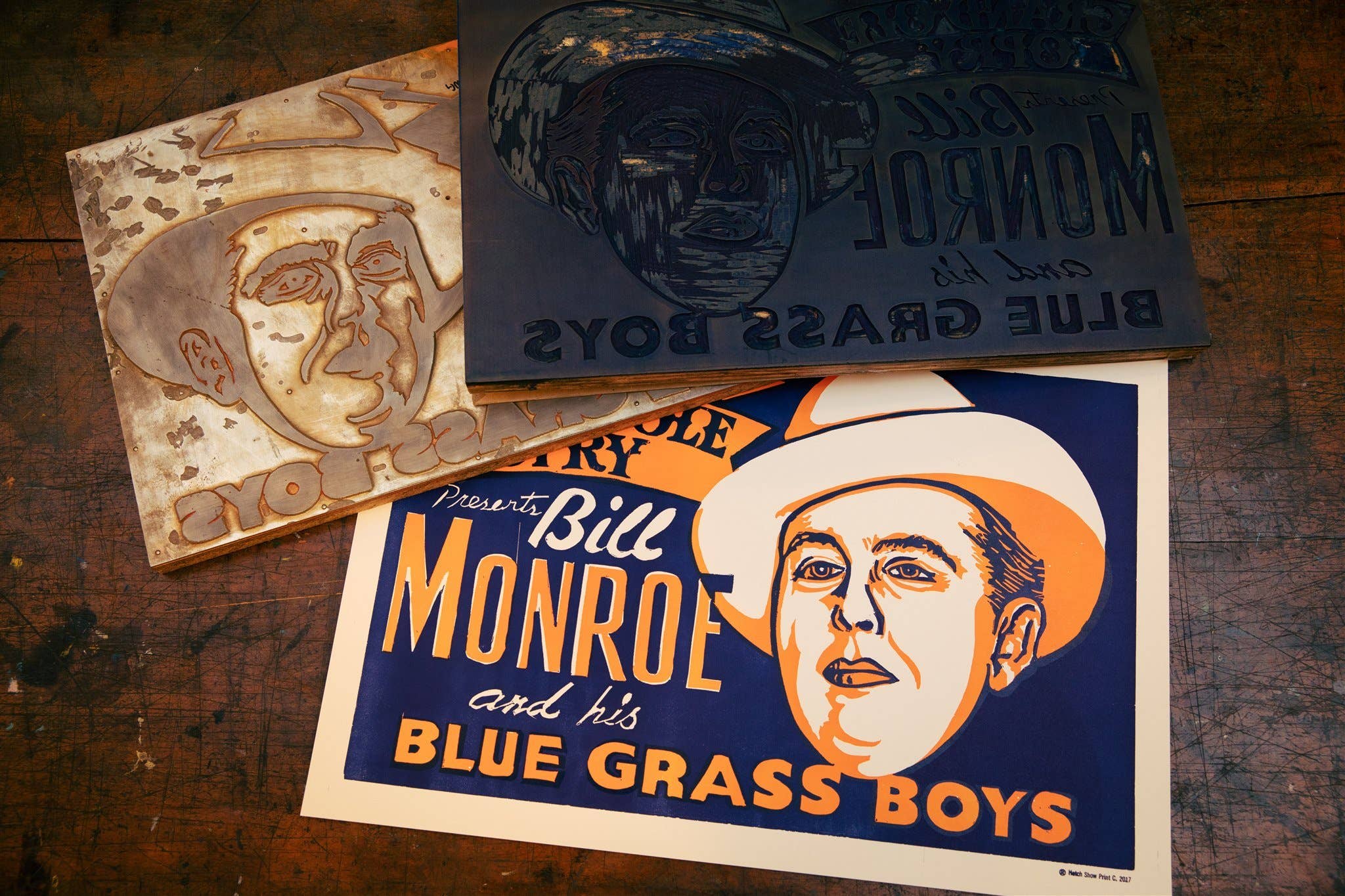 Hatch Show Print - Wholesale Poster - Bill Monroe Horizontal Poster3