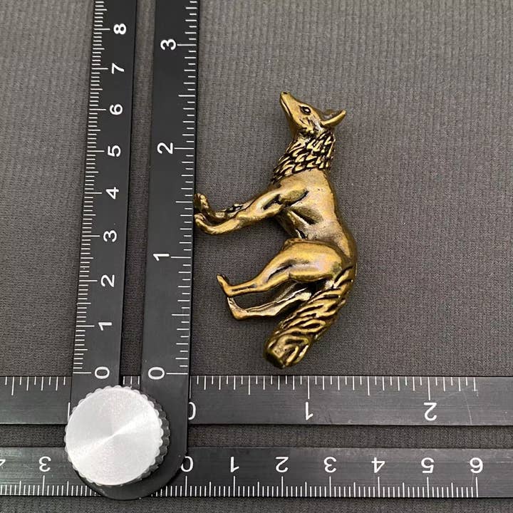 Mio Queena – Großhandel Dekofigur – Messingfuchs Handwerks Desktop-Ornamente Dekoration3