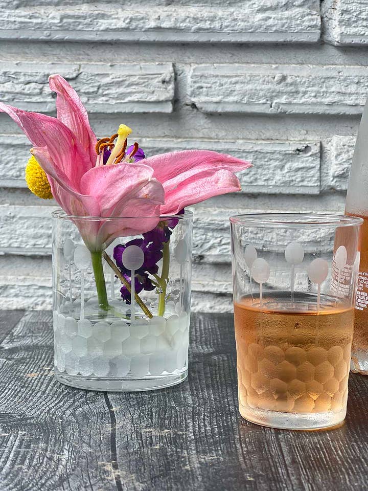 Lot de 6 verres à thé marocains bulles pour la vente par Scents and Feel