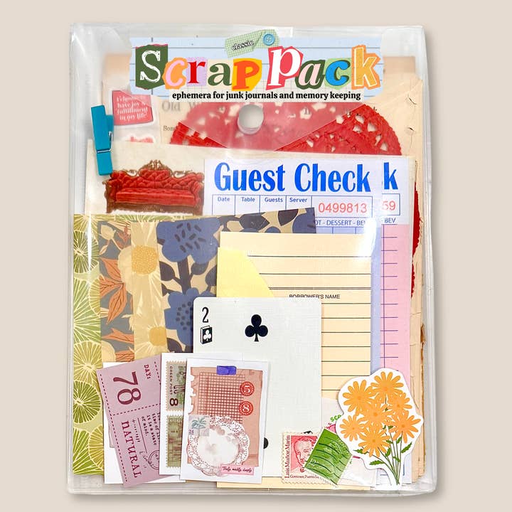Junk Journal Scrap Pack | Classic Ephemera for wholesale by Pretty Pages