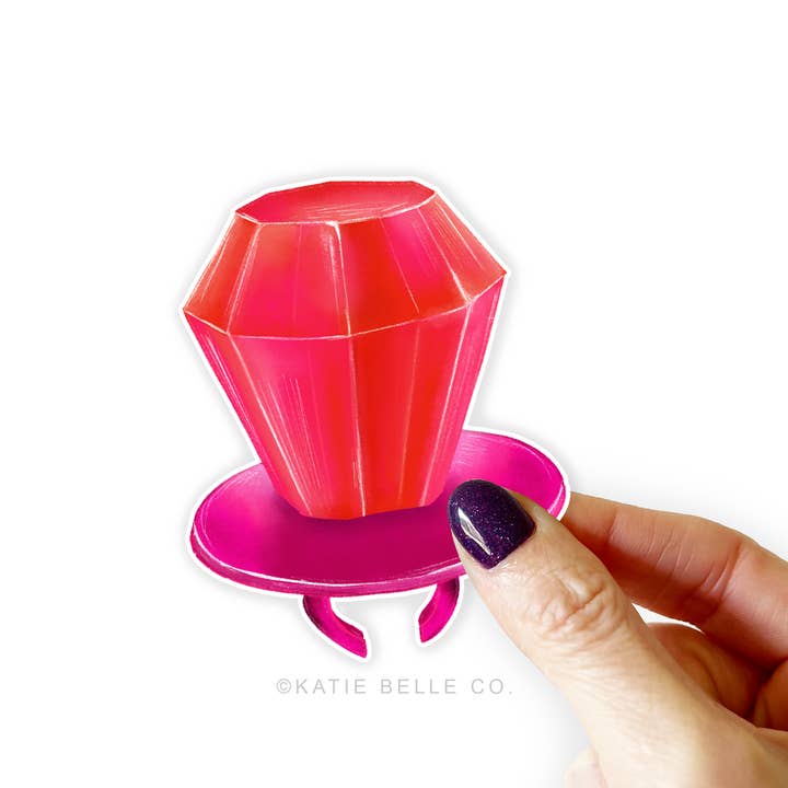 Ring Pop/Sticker/Vinyl Sticker/90s Nostalgi/Hydro for engroshandel hos Katie Belle Co.