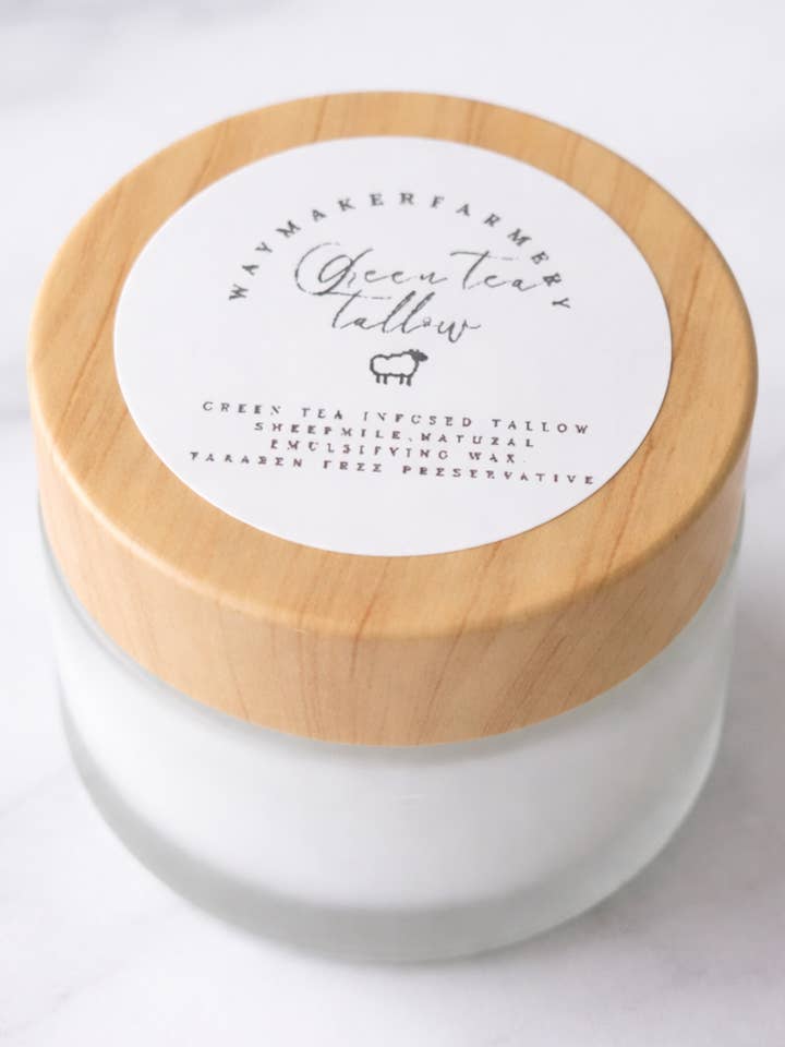 Green Tea Infused Tallow for wholesale by Waymaker Farmery