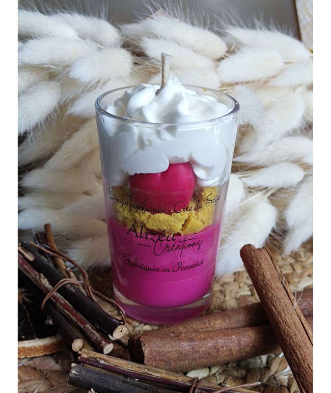 LES CREATIONS D'ALIZEA – Großhandel Geschenkkerze – Verrine-Kerze Darling Cherry