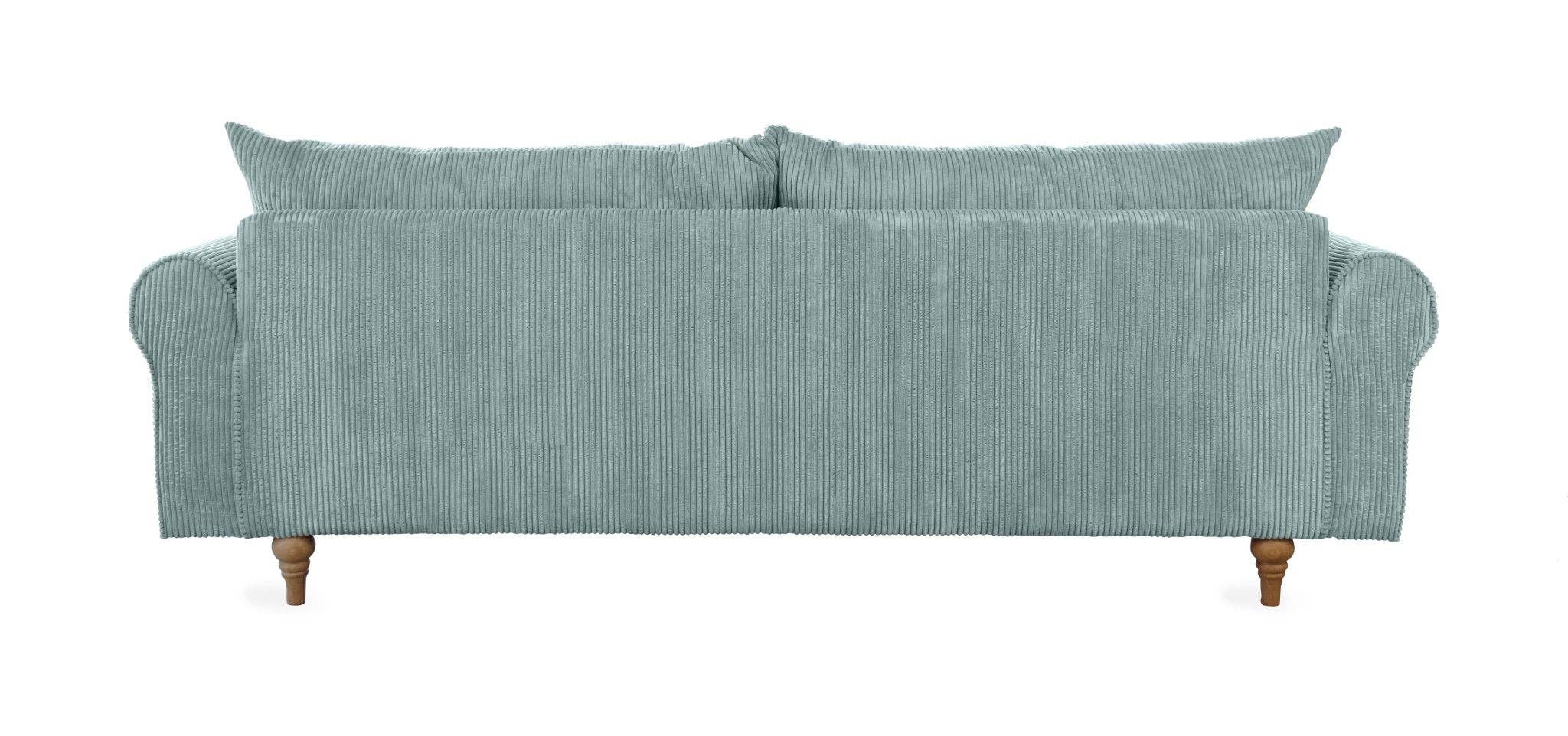 SCANDINAVIAN STORIES by MARTON - Wholesale Sofa - Turku 4-seater sofa/sofa bed Corduroy, Dusty Blue, removable & washable covers16