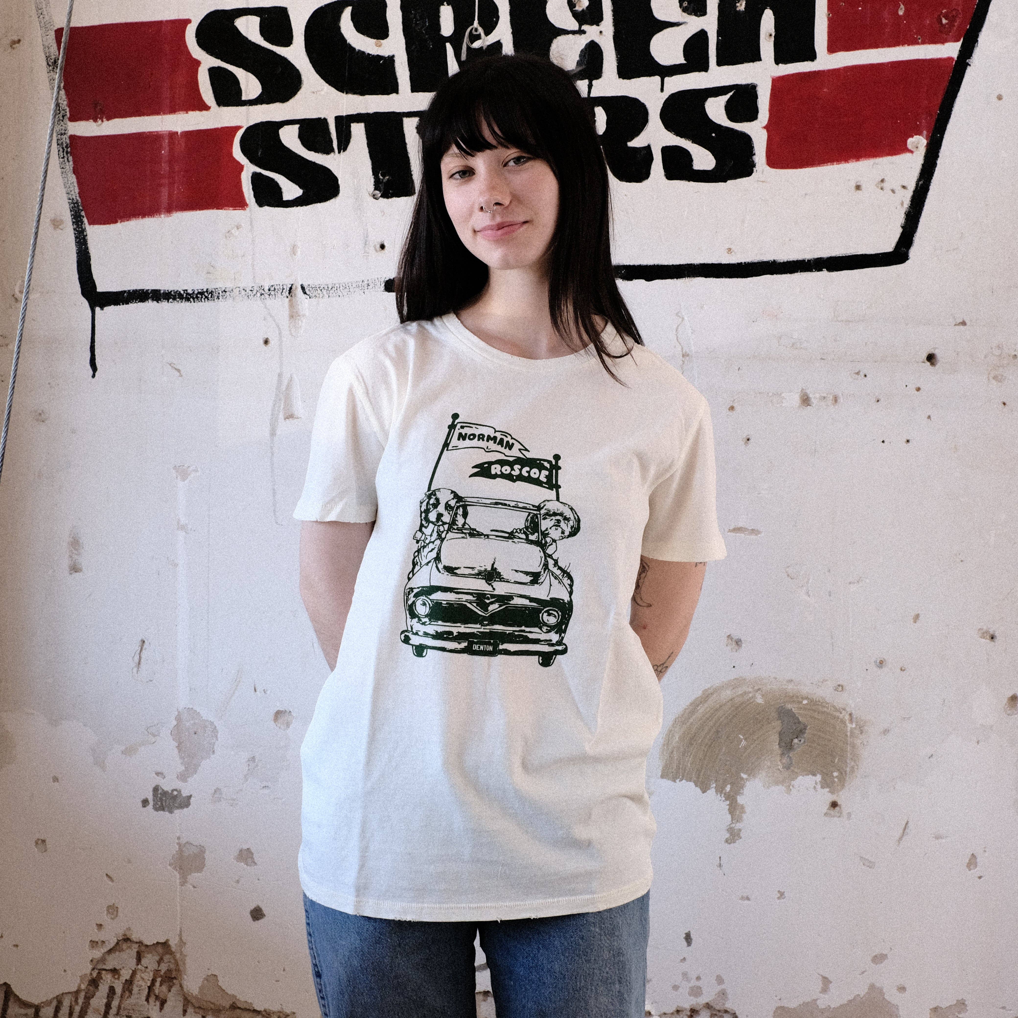 NORMAN ROSCOE - Vente T-shirt sérigraphié – homme - T-shirt Norman Roscoe Driving Pups1