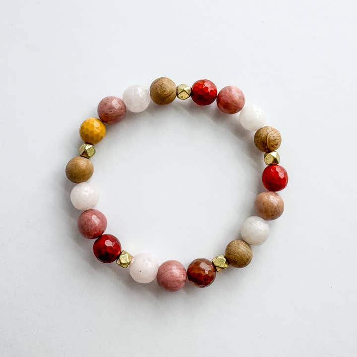 Sunset Beaded Diffuser Bracelet for wholesale by Hello Heather