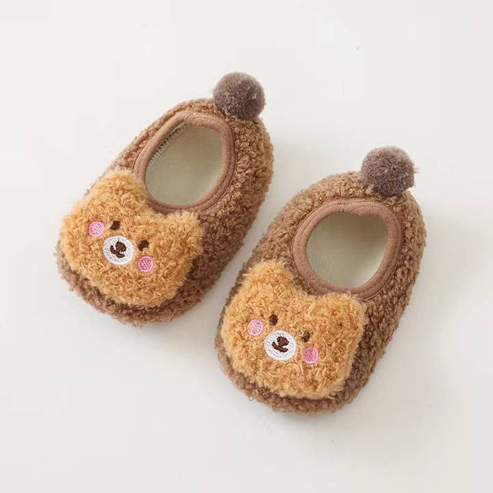 MyKids-USA® - Wholesale Slippers - Baby - Baby 3D Cartoon Bear Patched Pattern Non-Slip Warm Shoes6