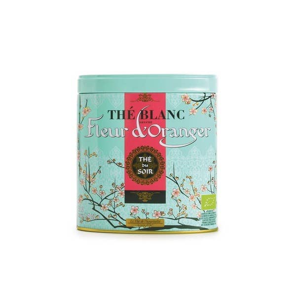 Organic Orange blossom flavoured white tea from Fujian 40g for wholesale by terre d'Oc