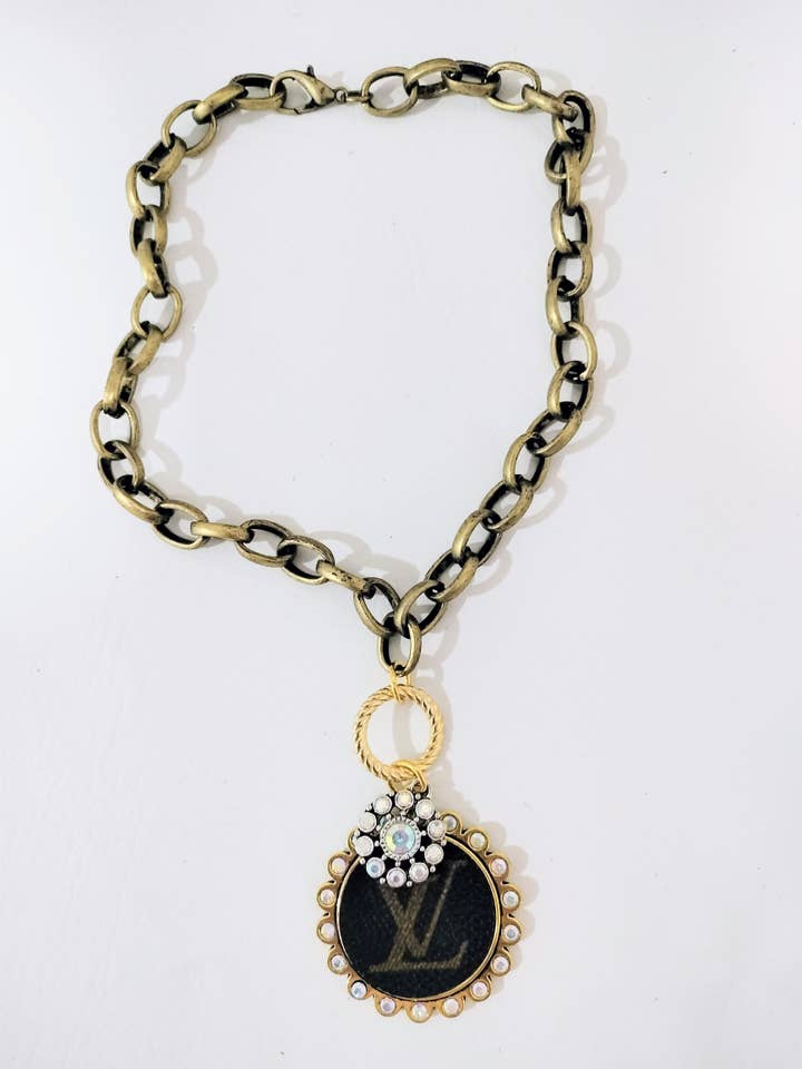 Upcycled necklace for wholesale by Contagious Couture