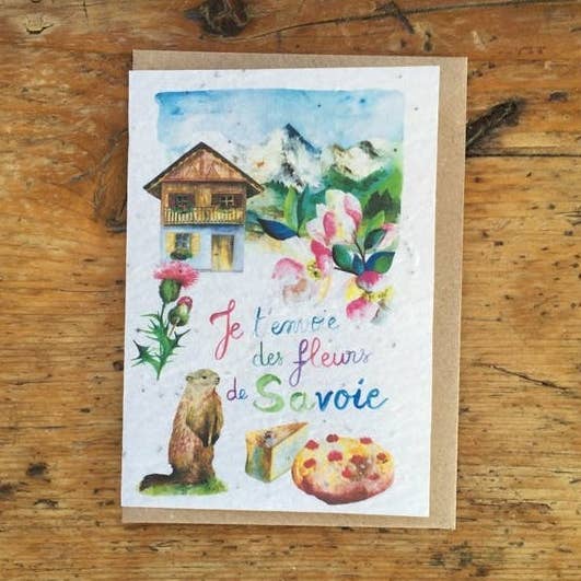 Tarjeta Savoy Plantable - (modelo 10x1) para venta al por mayor de Les cartes de Lulu