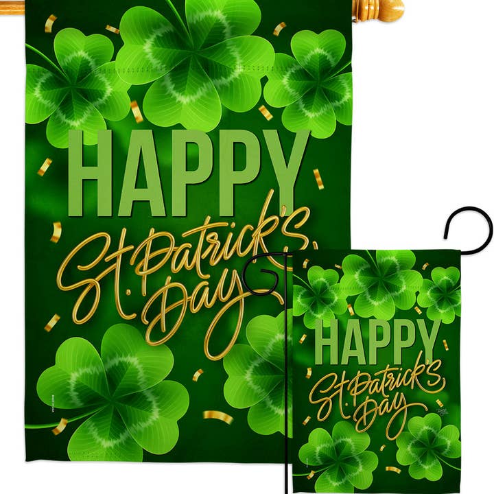 Two Group Flag Co - Wholesale Flag - Flag St. Patty Cover St Patrick Garden House 2-Sided Home3