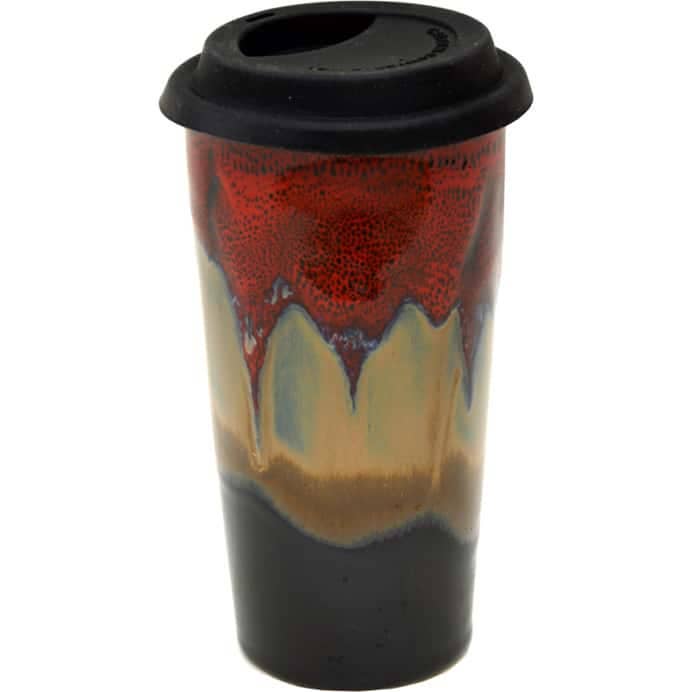 REMOVED BRAND - Wholesale Insulated Mug/Tumbler - A Non-Pattern Glazed Double Walled Tall Travel Mug (made to order)2